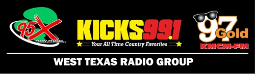95 X New Music Alternative, Kicks 99.1 Your all time country favorites, 97 Gold KMCM-FM - West Texas Radio Group 